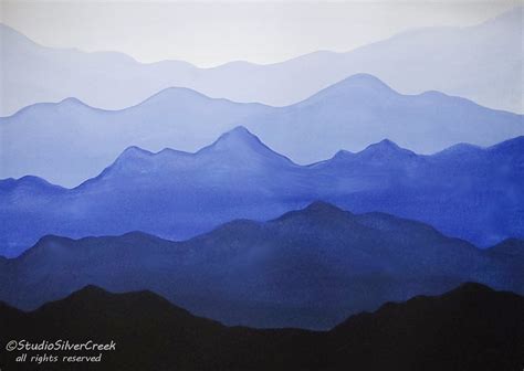 Easy Acrylic Painting Misty Mountains Video Available Youtu