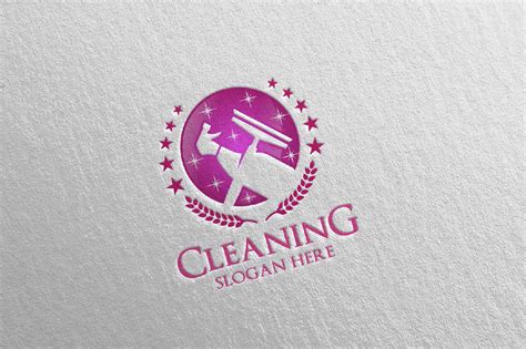 Cleaning Service Vector Logo Design By Denayunethj Thehungryjpeg