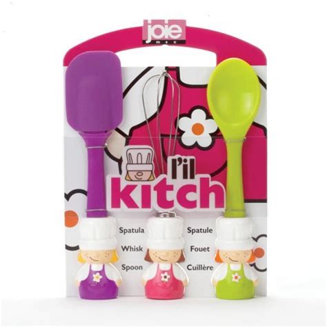 Lil Kitch Spatula Whisk And Mixing Spoon Set