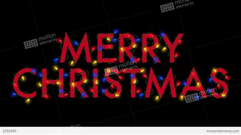 Merry Christmas Lights Red Stock Animation 2292490