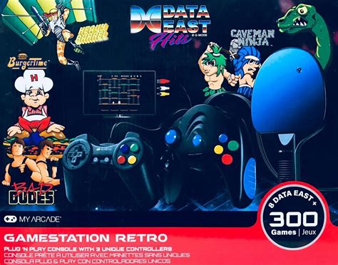 My Arcade Gamestation 300 Plug And Play Game System With 300 Preloaded