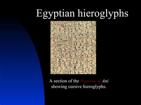 Egyptian Hieroglyphics Ppt