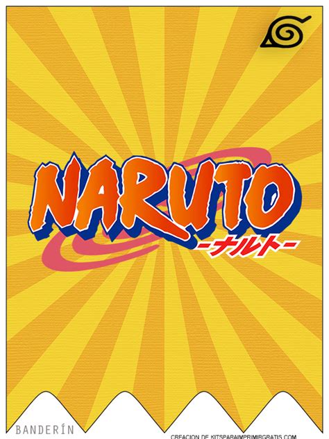 Naruto Banner Kits Para Imprimir Gratis
