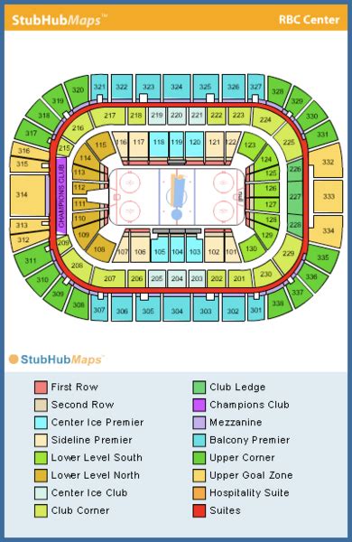 Carolina Hurricanes Seating Map