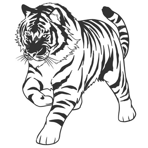 Gambar Seni Vektor Harimau Harimau Seni Harimau Png Harimau Png Dan