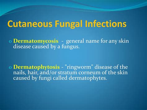 Ppt Cutaneous Fungal Infections Powerpoint Presentation Free