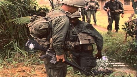 Soldier Of The 1st Cavalry Division Wearing An M56 Sleeping Bag Carrier