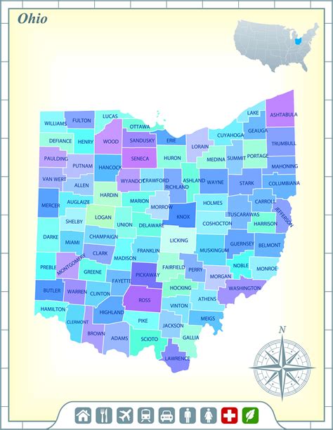 Ohio Map Guide Of The World