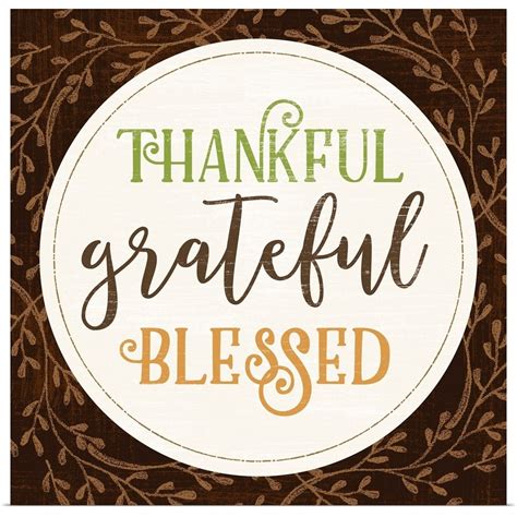 Thankful Grateful Blessed Poster Print | eBay