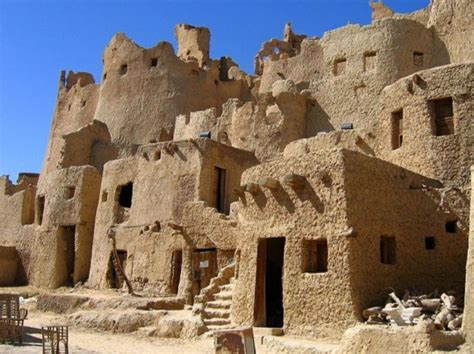 Old Mud Brick Houses In Siwa Egypt Siwa Oasis Ancient Egyptian