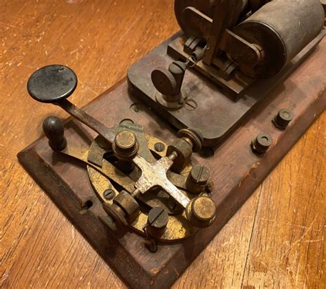 Lot 98 Late 1880s Morse Code Telegraph Key Puget Sound Estate