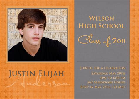 High School College Photo Graduation Announcement Invitation 1700