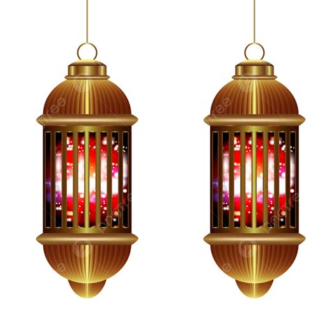 Lanterns Hang Lighting Ramadan 3d Illustration Color Design Lanterns