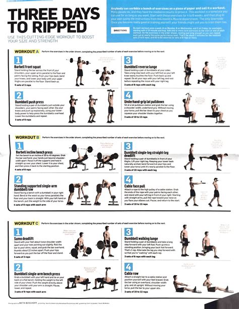 The Spartacus Workout Printable Three Days To Ripped Full Body