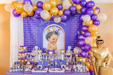 This means that each sister has to work on a project, as this way they will have time to finish all the establishments. Royal Princess Baby Shower Party Ideas | Photo 3 of 23 ...