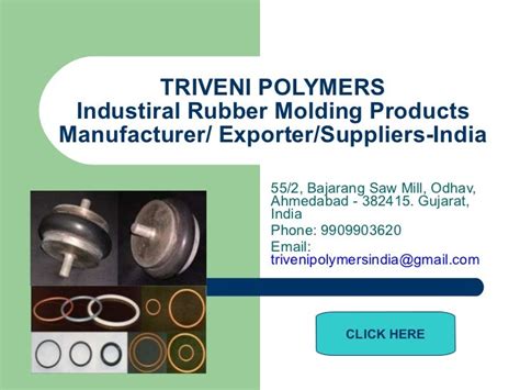 industrial rubber molding products manufacturer in ahmedabad india