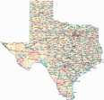 Map of Texas Cities And Counties - Mapsof.Net