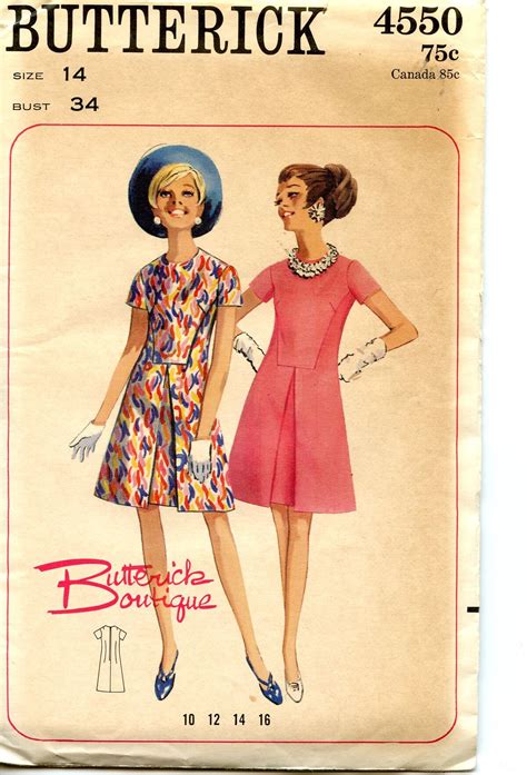 butterick 4550 a vintage sewing patterns fandom