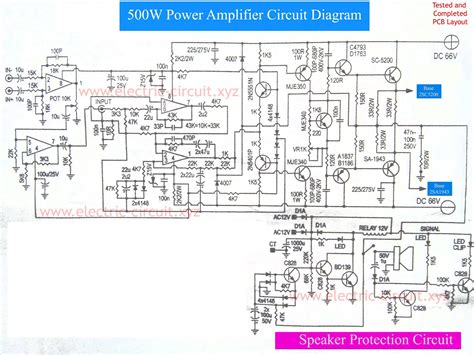 500w Audio Amplifier Circuit Diagram Pdf