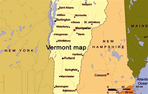 Vermont Map Map Of Vermont Map Of Vermont Usa Mapa Vermont