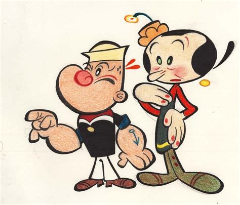Docshaner “ Stephen Destefano Popeye And Olive I Love All Of