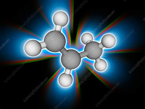 Propene Propylene Organic Compound Molecule Stock Image F0170615