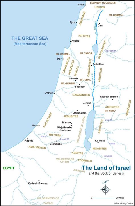 Genesis Land Of Israel Bible Mapping Old Testament Bible Israel