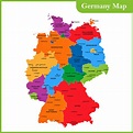 Germany Map of Regions and Provinces - OrangeSmile.com