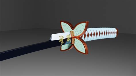 Stl File Shinobu Stinger Katana Demon Slayer Sliced