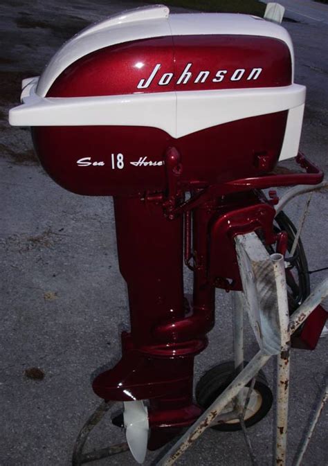 Restored Johnson 18 Hp Outboard Boat Motor For Sale