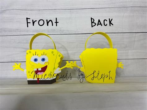 Foam Spongebob Squarepants Inspired Party Favor Bags Etsy