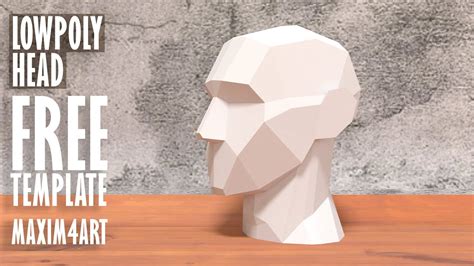 How To Make A Low Poly Paper Head Diy Papercraft Youtube