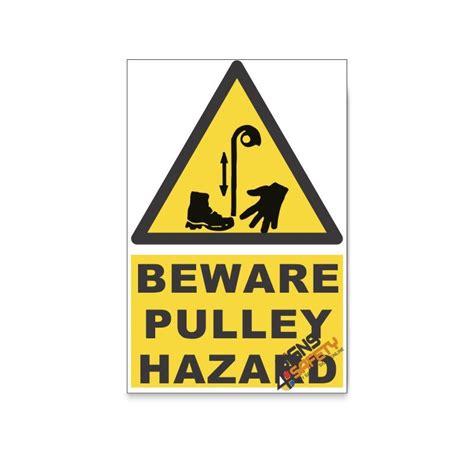 Nosa Sabs Pulley Hazard Beware Hazard Descriptive Safety Sign Online