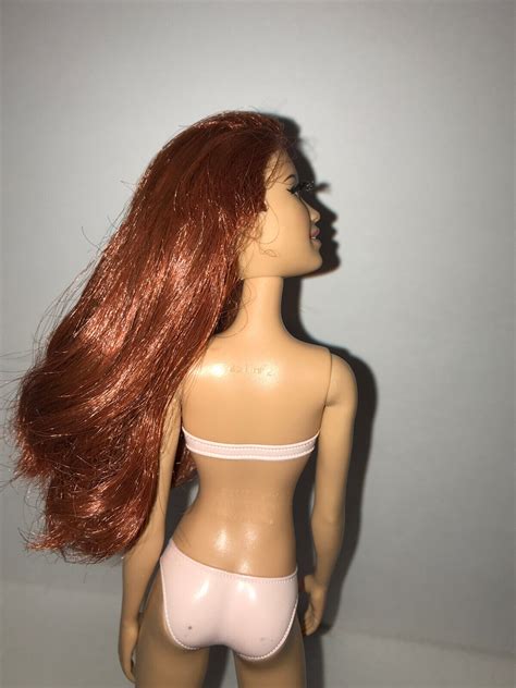 Nude Barbie Stardoll Red Hair Bonjour Bizou Rooted Lashes Mattel Doll