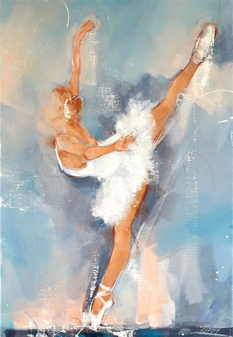Dance Ballet Painting Swan Lake By Lucie Llong Artist