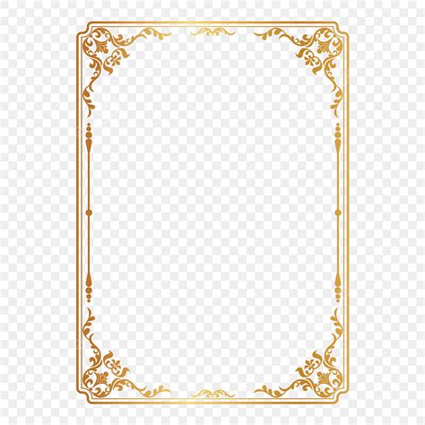 Luxury Gold Floral Vector Hd Png Images Floral Gold Luxury Frame