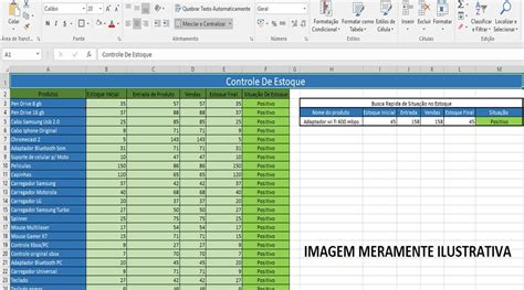 Planilha Excel Controle Vendas Estoque Lucro Gasto Pronta R 1997 Em