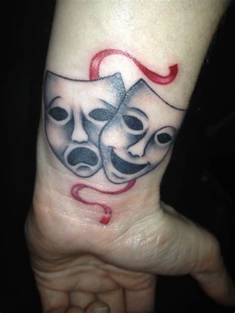 My Version Of Comedytragedy Theatre Masks Tattoo Artfulinkmorley