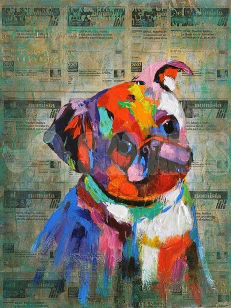 Rainbow Colored Dog Mixed Media Art For Sale Soamm0421292kf Soa Arts