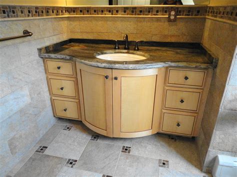 Maple bathroom vanity with cabinet surround. Hand Made Curly Maple Bathroom Vanity by Oak Mountain ...