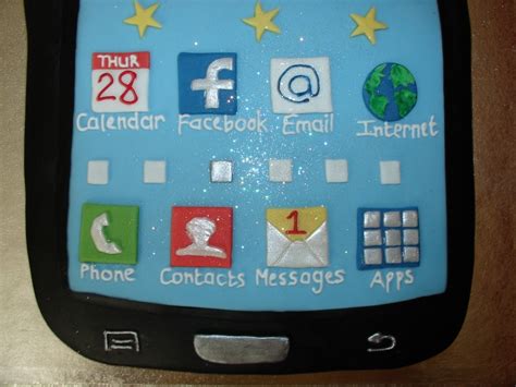 Samsung Mobile Phone Fondant Cake