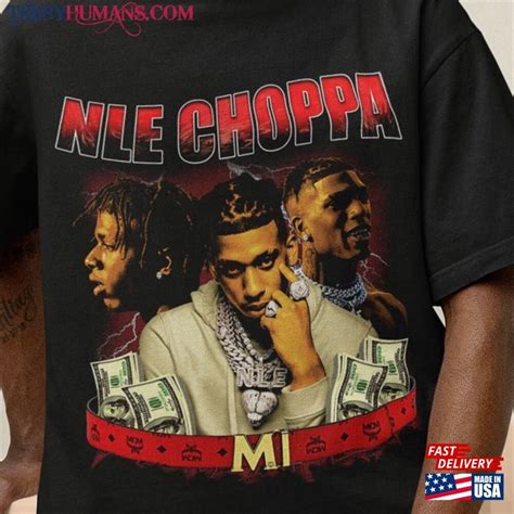 Nle Choppa Hip Hop Vintage Bootleg Retro 90s Streetwear Rapper Graphic
