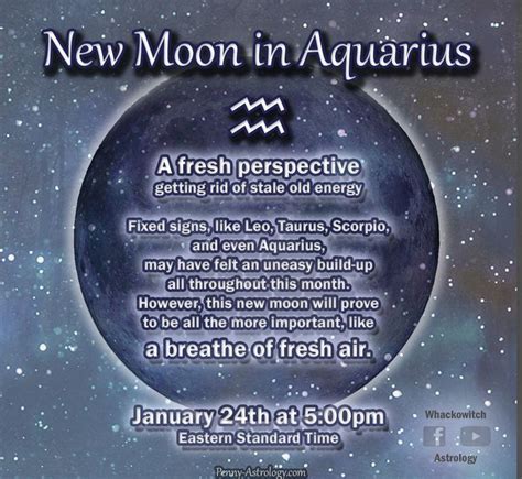 New Moon In Aquarius January 24th Moon In Aquarius New Moon Moon