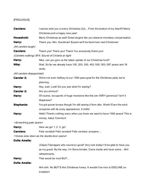 Free Play Script Template For Students