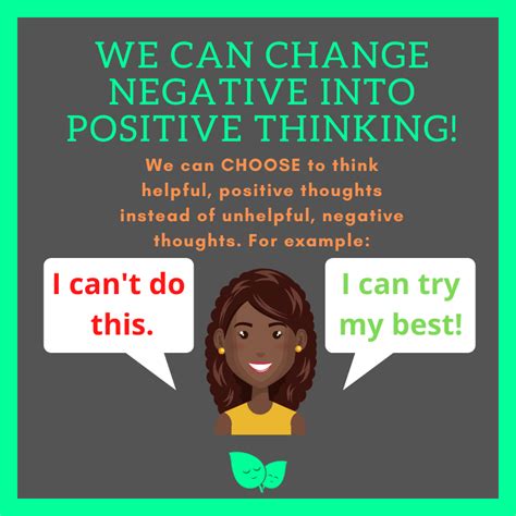 We Can Change Negative Into Positive Thinking Friends Resilience