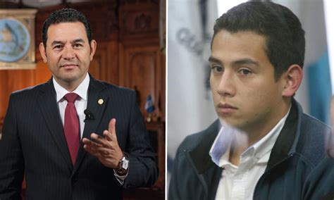Confirmado Jimmy Morales y su hijo buscarán ser diputados de Guatemala