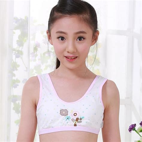 New Girl Cotton Underwear Set Training Bras Vest And Boxers Girls