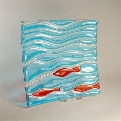 Fun Fishy Dishy In Fused Glass By Hazelbunyan On Etsy £4200 By