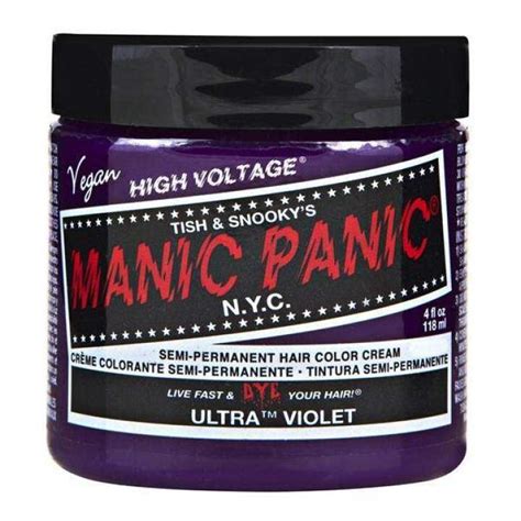 Manic Panic Ultra Violet Semi Permanent Hair Color Cream Hair Dye