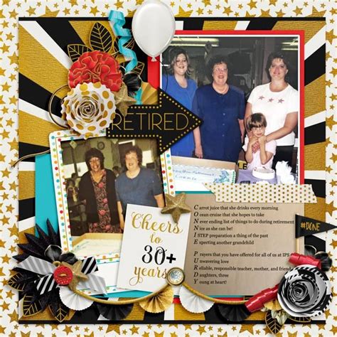 Retirement Digital Scrapbook Kit By Meagans Creations You Have Worked